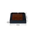 Dental Resin Shade Light Box Mix Composite Hood Case Protector Veneer Storage Box Denture Teeth Patch Shading Organizer Tool. 