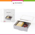 Techmanistan Multifunctional Self-Adhesive Retractable Under The Table Hidden Drawer Organizer, Under The Desk Storage Drawer, Under The Cabinet Kitchen Storage Organizer, Hidden Table Stationery Sticky Under Paste Plastic Desk Organizer. 