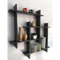 Dual Intersecting Floating Wall rack Wall Décor wooden framework, for Living Room, Wall Mounted racks. 