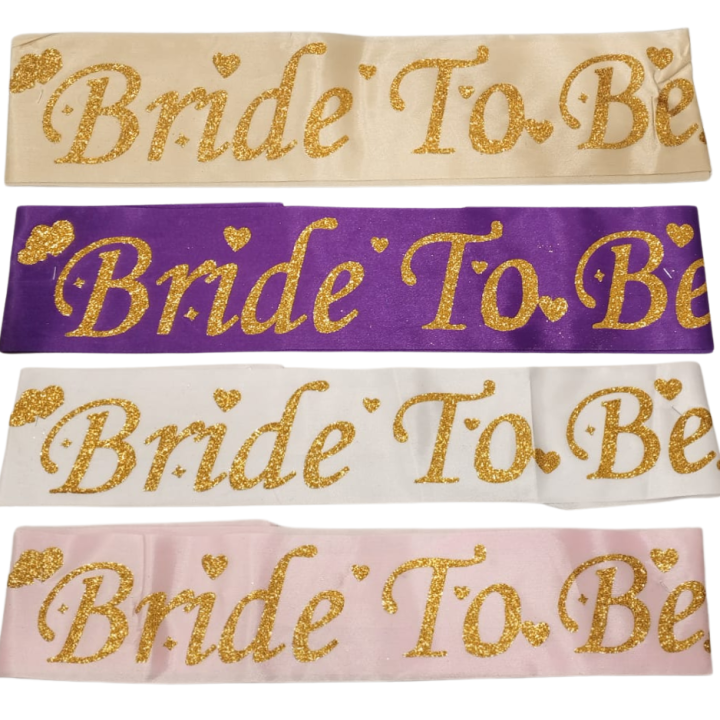 Bride To Be | Glitter Sash | For | Bridal To Be Party Celebration |