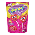 Borgat Heart Beats Lollipops 126 gram pouch (9 Lollipops in one pouch). 