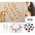 Mini Alloy Bezel Double Loops Open Bezel Hollow Frame Pendants For Necklace Bracelet Earrings Epoxy Resin. 