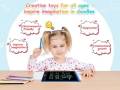8.5 inch, Multicolor, Multifunction, Battery operated, LCD Writing Tablet, Electronic Slate, E-Writer, Digital Memo Pad, Erasable Writing Board, Learning Toys, Digital Drawing board,3,4,5,6,years kids,. 