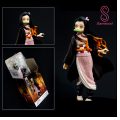 New NYT 1 Pc Demon layer Kamado Nezuko Action Figure Table Decor Handmade Model Kid Toy. 