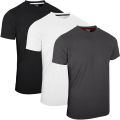 Mens Round Neck Half Sleeve T-Shirts Pack of 3, Comfortable Short Sleeve Crew Neck T-Shirts for Gym, Running, Workout & Casual Wear by FULL TIME SPORTS. 