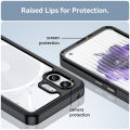 lthmy for Nothing Phone 2 case Transparent Hard Back with Shockproof Enhanced Side Protective Bumper Phone Cover. 