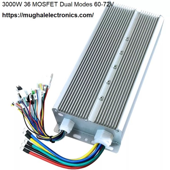 BLDC Brushless Motor Electric Car Bike Rickshaw Controller 3000W 48V 60V 72V Three Phase Motor Controller Driver