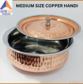 Medium Size Handie With Double Coted Copper Stainless Steel Buy Handie And Get Pink Himalayan Salt 500g Free. 
