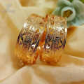 Scenesmire 2PcsGold Bangles Set Flower Fashion Gold Bangle Kara Bracelet Jewelry Supplies Gifts Fashionable Artificial Gold Fancy Bangle Girl Ladies Women Accessories. 