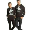 Home shopping 3  11.11 PACK OF 2 BLACK HE/SHE IS MINE SWEATSHIRT FOR COUPLE 503. 