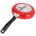 Wall Clock Metal Frying Pan Design 8 Inch Clocks Kitchen Decoration Novelty Art Watch. 