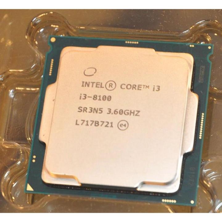 Intel i3-8100 8th Generation Quad-Core Processor 3.6GHz LGA 1151