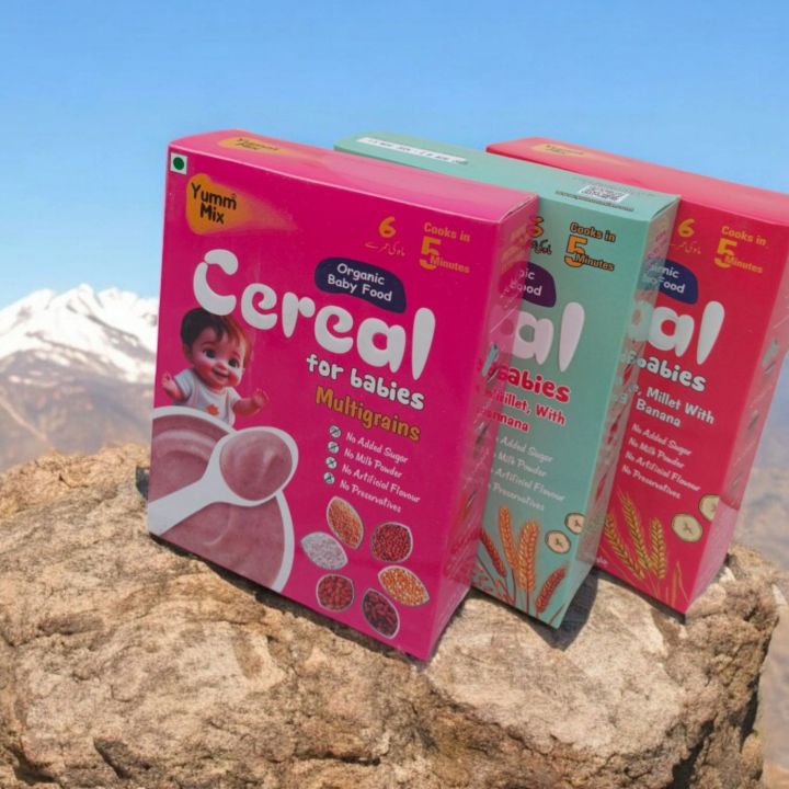 Baby%20food,%20Organic%20Cereals,%20Multigrain,%20Oats,%20RIce%20with%20Banana,%20Three%20Flavors%20(Pack%20of%203),%20(Each%20Box%20200%20gm)%20-%20Image%202