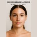 100% Original Moroccan Blue Nila Powder 50g | Natural Whitening & Skin Radiance | Authentic Moroccan Beauty Powder for Face & Clothes Care. 