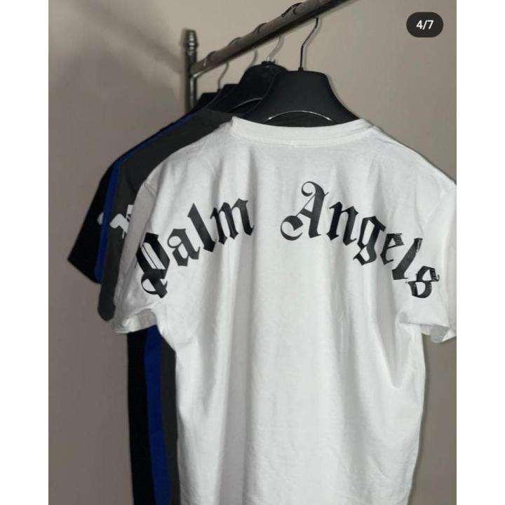 New Palm Angels Printed T shirt For Men Half Sleeves Round Neck High Quality and Smart Fit Trendy T shirt