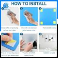 Self Adhesive Acrylic Mirror Square Shape, Flexible Plastic Mirror Sheets Wall Stickers, Frameless Small Wall Mirror, Non GLass Mirror, Wall mounted Sticky Mirror Gym Mirror. 