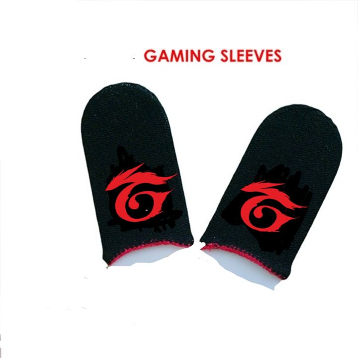 High Quality FreeFire Gaming Finger Sleeves With Garena Logo (1 Pair) For Smooth Gaming
