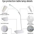 Desk Lamp, LED Touch Sensitive Table Lamp Eye Protection Table Light with USB Charging, 3 Level Dimming Energy-Saving 360° Spin Gooseneck Lamp. 