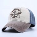 Women Men 1943 Anchor Printed Cap Maritime Original Caps Retro Cotton Baseball Hats With Faux Leather Belt Fisherman Hats YY138. 