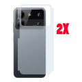 ZTE Blade A54 Back Protector Carbon Fiber Matte Soft Skin Sheet For ZTE Blade A54 - 2Pcs. 