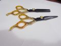 Fancy Golden Scissors, Barber Scissors & thinning scissors Salon Scissors hair scissors hairdressing scissors High tampered. 