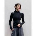 gym clothes women's skinny jacket tight yoga wear long sleeve running zip jacket wind sports top new. 