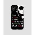 iPhone X Joker Quotes Hard Back Cover Printed Design-138. 