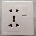 ECM Branded Royal white Metal series china fitting switch board. 