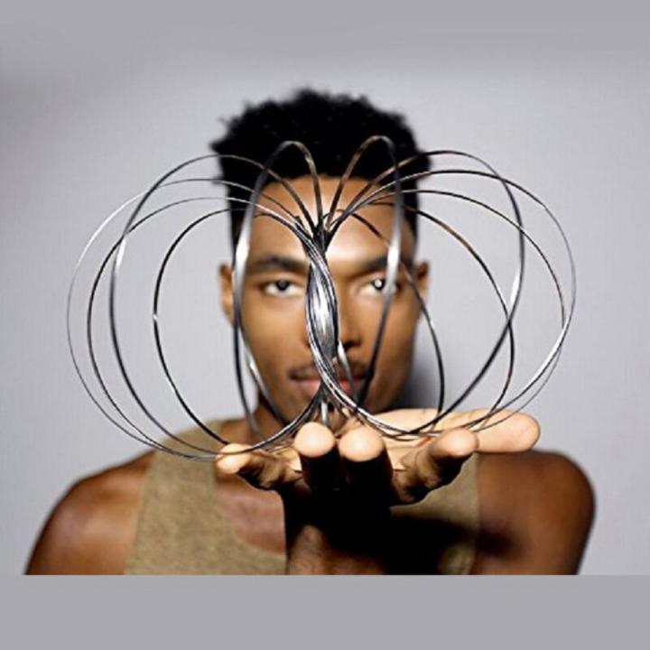 【Beauty Code】Toroflux Flow Toy Flow Ring Kinetic Spring Toys FlowRing Kinetic Spring 3D Sculpture Ring Amazing Flow Toy Gift