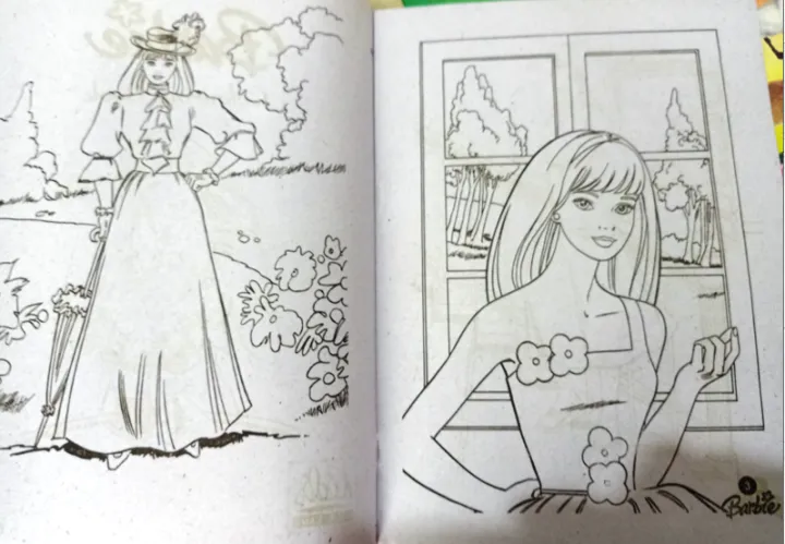 Colouring%20Book%20for%20Girls%20Barbie%20Doll%20Frozen%20Coloring%20and%20Painting%20learning%20activity%20for%20Kids%20-%20Image%203