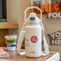 Imported Cille 1000ML / 1200ML / 1300ML / 1600ML / 1700ML 316SS Stainless Steel Vacuum Flask Thermoses Water Bottle Premium Bottle (Double Wall) Stainless Steel Bottle with Straw Bottle. 