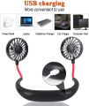 Hanging Neck Fan for Kitchen  Folding Handheld Fan Wearable Portable Neckband Mini Fan USB Chargeable. 