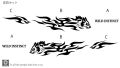 "2 Pcs" Wolf car Sticker car Vinyl Side "Left / Right" Graphics car vinyl graphic Car Stickers Decals 【8 Colors to Choose from】 Japan Quality Fast and Furious Lightning Car Styling. 