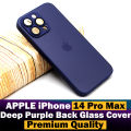 Apple iPhone 14 Pro Max Back Cover Deep Purple Back Glass Case For Apple iPhone 14 Pro Max. 