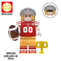 Kids toys Compatible with LEGO building blocks  Foreign Trade Goods WM6133 Assembled Toys   Philadelphia Eagles Football Series Minifigure Building Blocks Bag. 