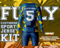 Customize Sports Jersey Kit With Full Sleeve Tee & Short. 