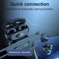 YYK-Q80 Wireless Earbuds Headphones with Earhooks Built-in 350mAh Battery Clip-on Earphone BT5.3 Headset with HiFi Stereo. 