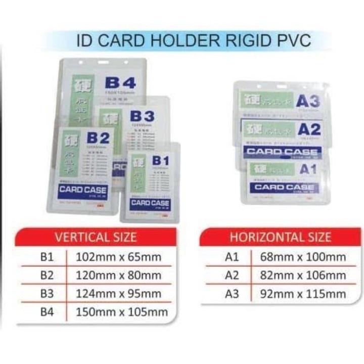 Id Card Case Clear Plastic Id Card Contents 20pcs A1 A2 A3 B1 B2 B5 B3 B4 Full Size Waterproof PVC Document Card Protector Holder