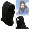 Balaclava Ninja Face Mask Winter Hooded Cold Weather Snow Hat and Neck Warmer for Boys Girls (Pack of 1), Monkey Cap Wind-Resistant Winter Face Mask, Fleece Cold Weather Ski Mask for Men and Women (Black). 