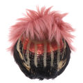 Aniem Jujutsu KaisenYuji Itadori Smoky Pink Cosplay Wig Braided Synthetic Hair. 
