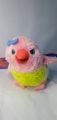 FISHER PRICE TALKING MUFFIN SOFT TOY PLUSH WITH SOUND - PINK / GREEN. 
