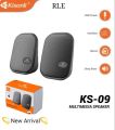 Kisonli KS-09 Mini Speaker | USB 2.0 High-Quality Compact Speaker - Black. 