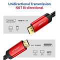 10ft Mini DisplayPort/ Standard Display Port Male to HDMI Male Cable, 1080p, Sliver-Plated Plugs. 