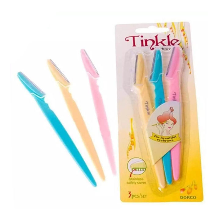 Female Hair Razor with Stainless steel Dual blades Pack of 3