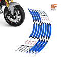Bike Rim Stickers Motorcycle Rim Sticker Universal For Yamaha, Suzuki, Honda Bikes Alloys Fancy Rim Stickers NF MART. 