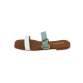 Juno Two Colors Open Toe Flat Sandals Beach Shoes By Spunkz. 