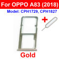 For OPPO A76 A77 A77s A78 4G 5G (2022) A83 (2018) SD Card Slot Adapter Sim Card Tray Holder Reader Replacement Repair Parts. 
