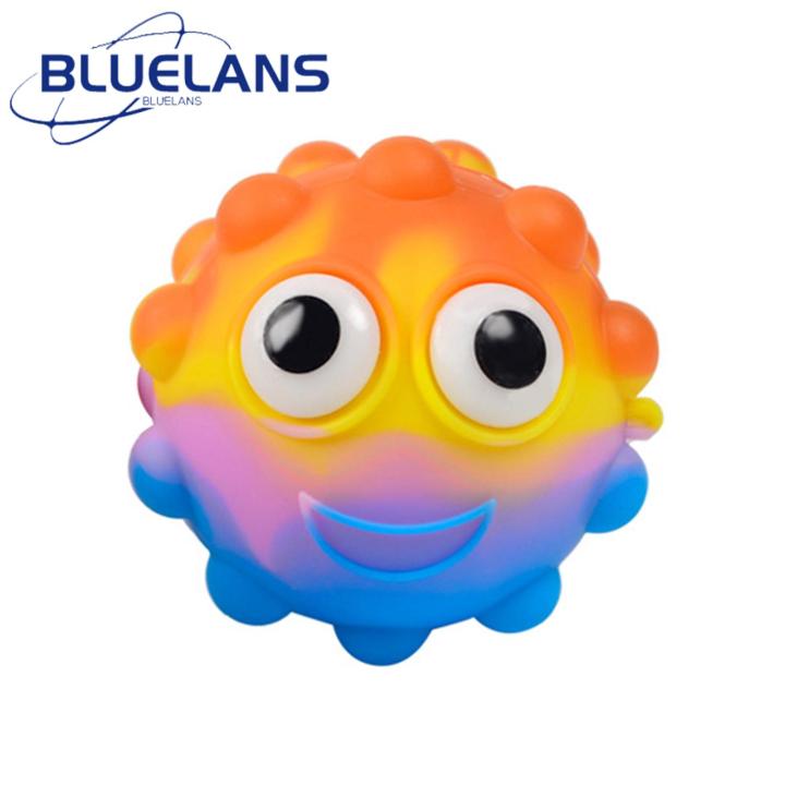 Stress Relief Bubble Ball Led Light-up Silicone Bubble Ball Toy for Stress Relief Portable Sensory Fidget Toy for Kids Teens Adults Perfect Gift for Parties Squeeze Bubble Fun Mini Bubble Ball