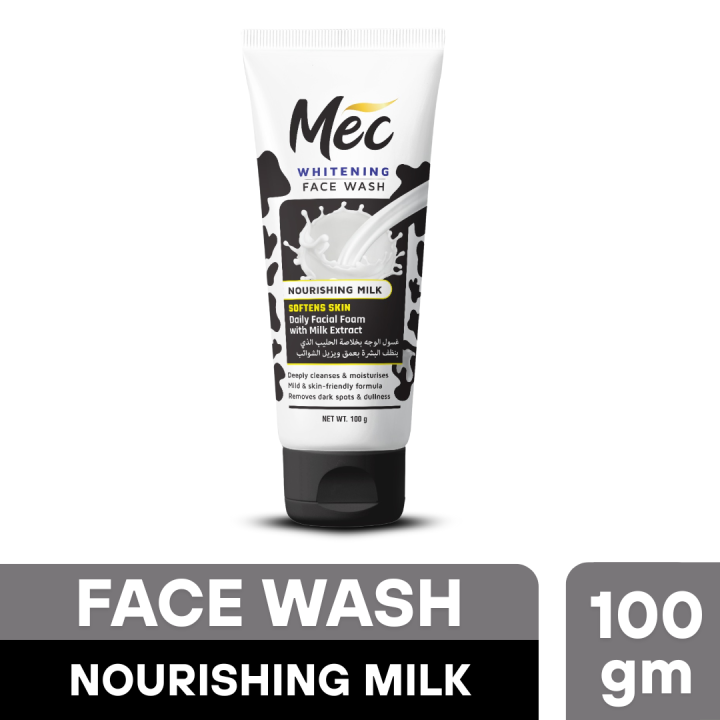 Mec Whitening Nourishing Milk Face Wash for Face Care