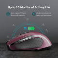 【BestGO】VicTsing MM057 2.4G Wireless Mouse Portable Mobile Optical Mouse with 6 Buttons 5 Adjustable DPI Levels for Notebook PC Laptop. 